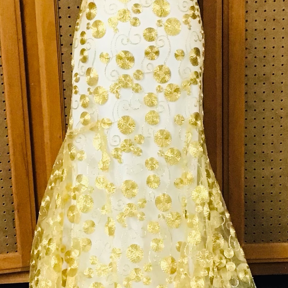 Gold elegant long gown
